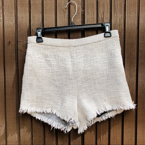 Free People Pants - Free people high waisted tweed shorts gray size 4